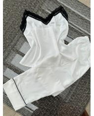3 piezas de seda italiana, pijama perfecta para todos tus dias