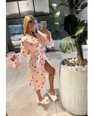 Levantadora de corazones en seda