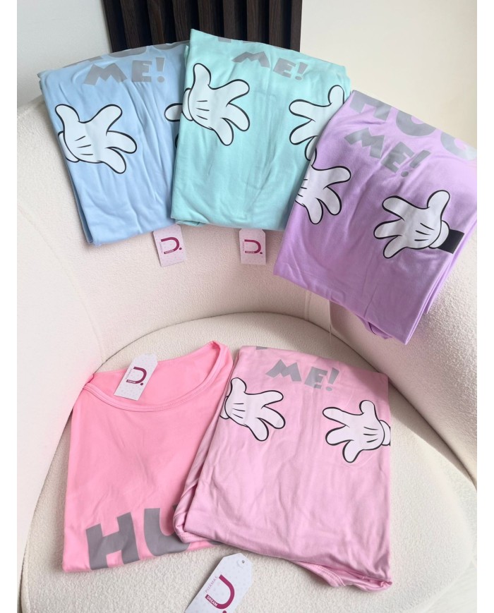 Pijamas hermosas en piel de durazno para mujeres y niñas